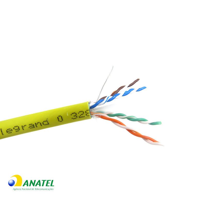 Cabo de Rede CAT6A F/UTP LSZH Legrand Amarelo