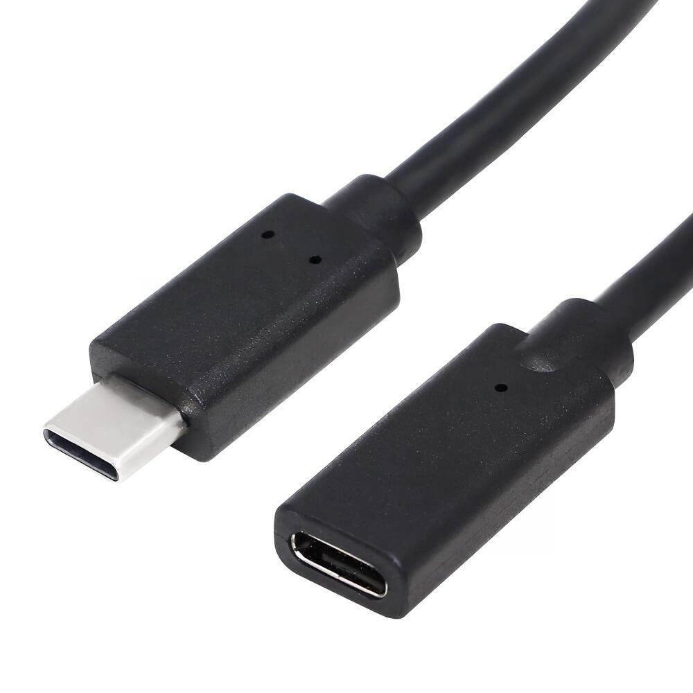 Cabo Extensor Tipo-C Macho x Fêmea 0,50 Centímetros