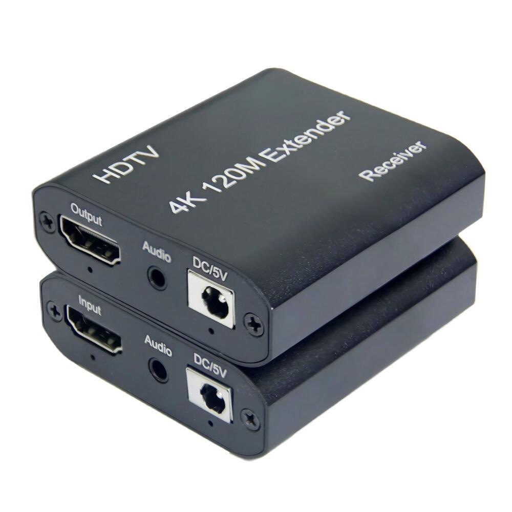 Extensor HDMI 4K Via Cabo de rede Até 120 Metros Compacto