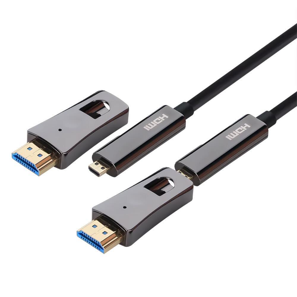 Cabo HDMI 2.0 4K 60HZ Fibra Óptica 40,0 Metros com Conector Destacável