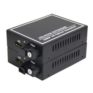 Kit Extensor Conversor Fibra Óptica x HDMI e Cabo Monomodo 1FO 200 Metros