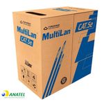 Cabo de Rede Cat5e U/UTP CM Multilan Furukawa Azul 305 Metros