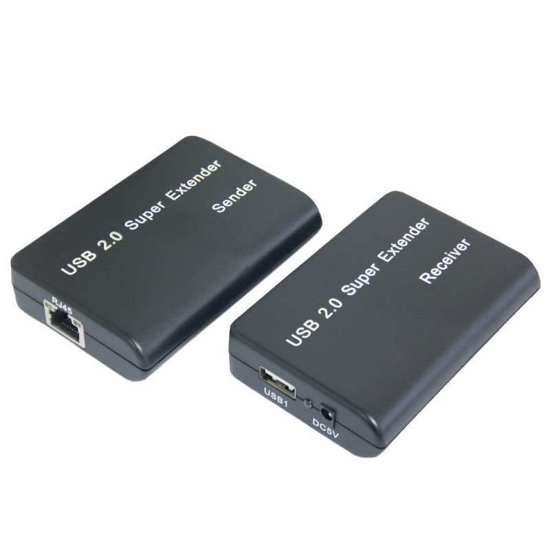 Extender USB 2.0 100 Metros4 saídas USBLaterais Slim