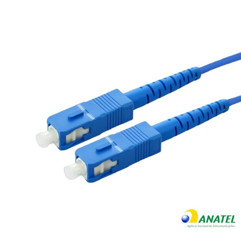 Cordão Óptico Simplex SC/UPC Monomodo Azul 2,0 Metros