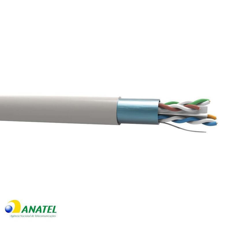Cabo de Rede CAT6A F/UTP 23AWG LSZH 20,0 Metros