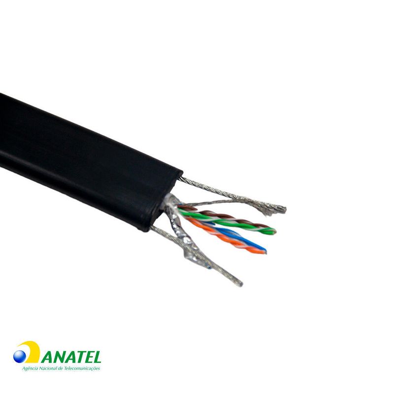 Cabo De Elevador 8 Vias Flat S-FTP 4P x 26 AWG 17,0 Metros