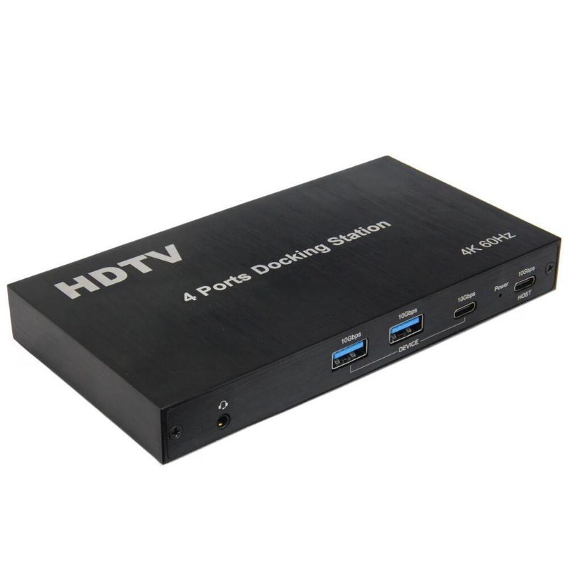 Docking Station HDMI 1 x 4 Telas 4K 60Hz 100W