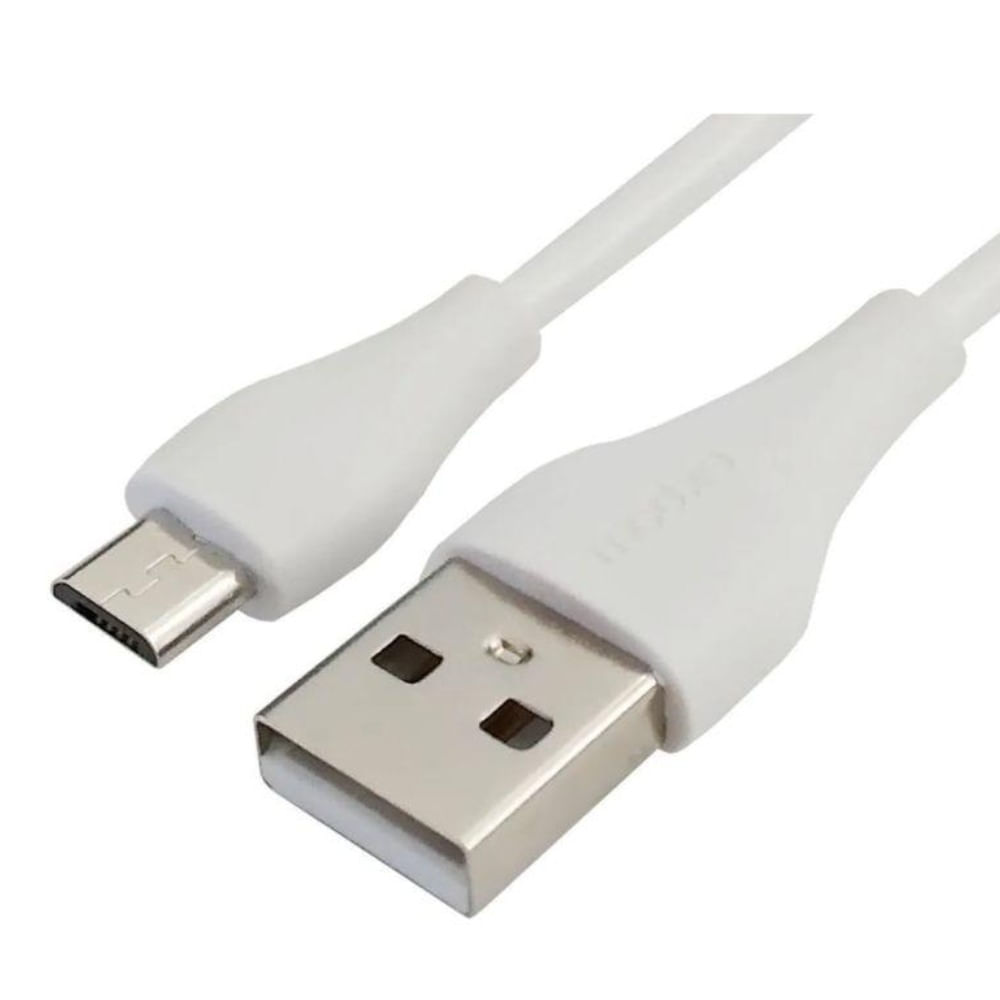 Cabo V8 Micro USB Para USB Turbo Emborrachado 2.4A 1,0 Metro