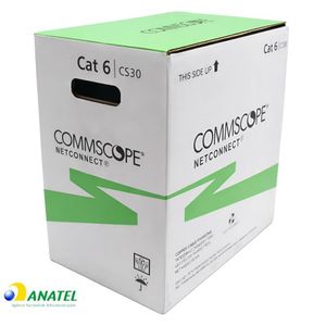 Cabo de Rede CAT6 U/UTP LSZH Commescope Cinza 305 Metros