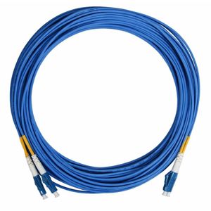 Cordão Óptico Duplex LC/UPC LSZH Monomodo Azul 20,0 Metros