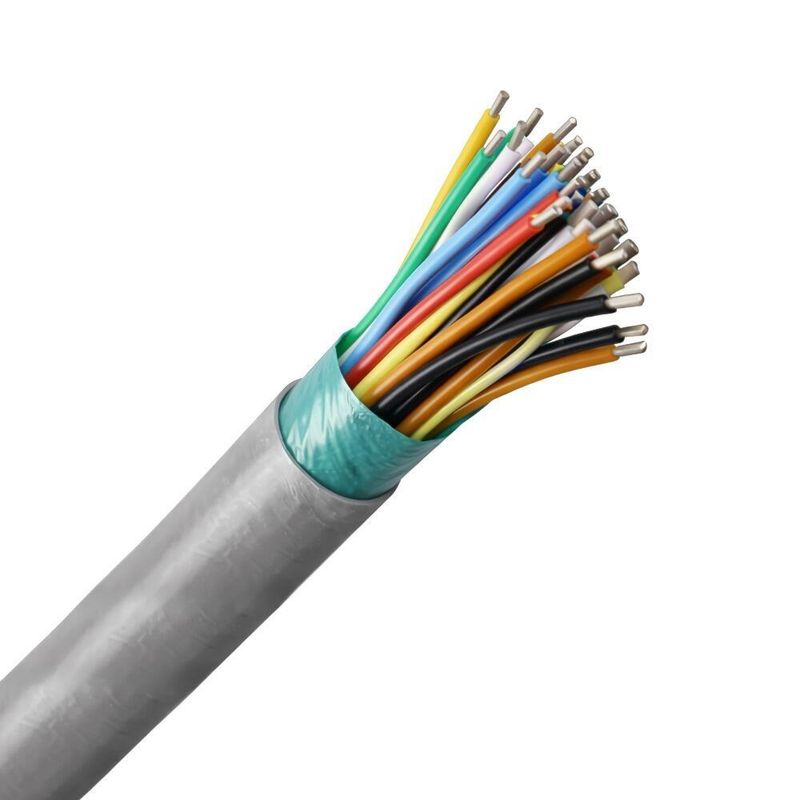 Cabo de Telefone CI 50 x 30 Pares Blindado Cinza