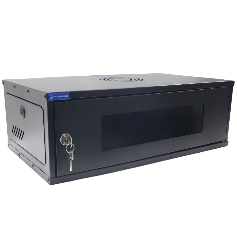 Mini Rack 3Us x 300mm Preto