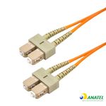 Cordão Óptico Duplex SC/PC Multimodo LSZH 2,50 Metros