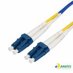 Cordão Óptico Duplex LC/UPC Monomodo 2,50 Metros
