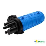 Caixa de Emenda 24FO com 1 Bandeja SVT Azul