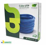 Cabo de Rede Cat6 U/UTP CM Cinza Caixa com 100 Metros