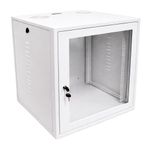 Mini Rack de Parede 19" 12Us x 470mm Branco