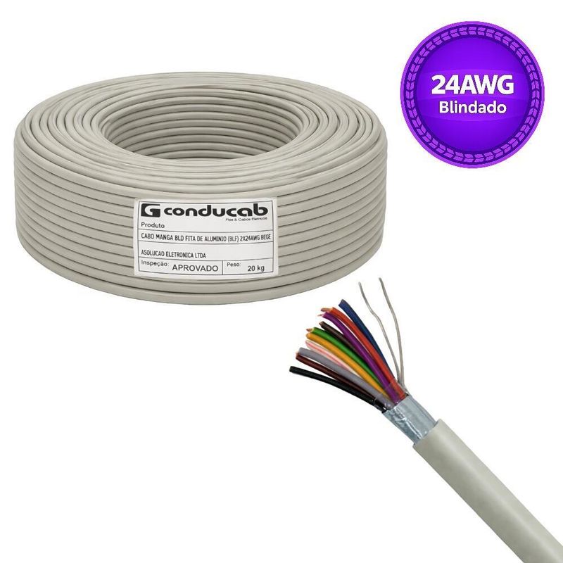 Cabo Manga 10 x 26 AWG 150V Blindado