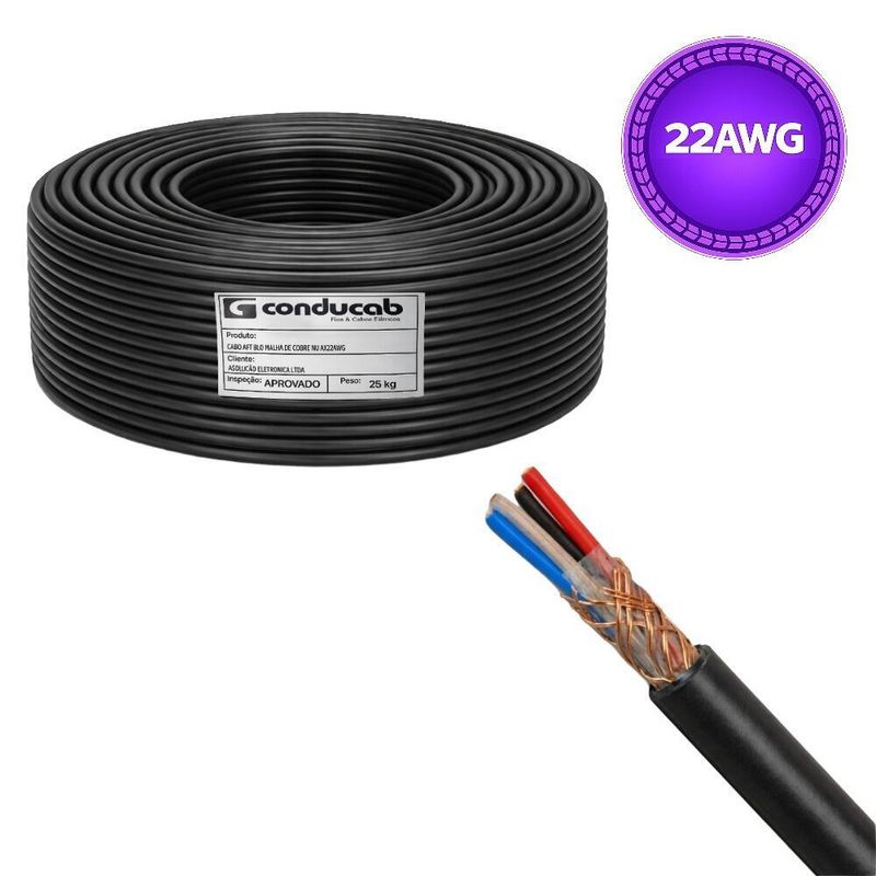 Cabo AFT 4 x 22 AWG 300V