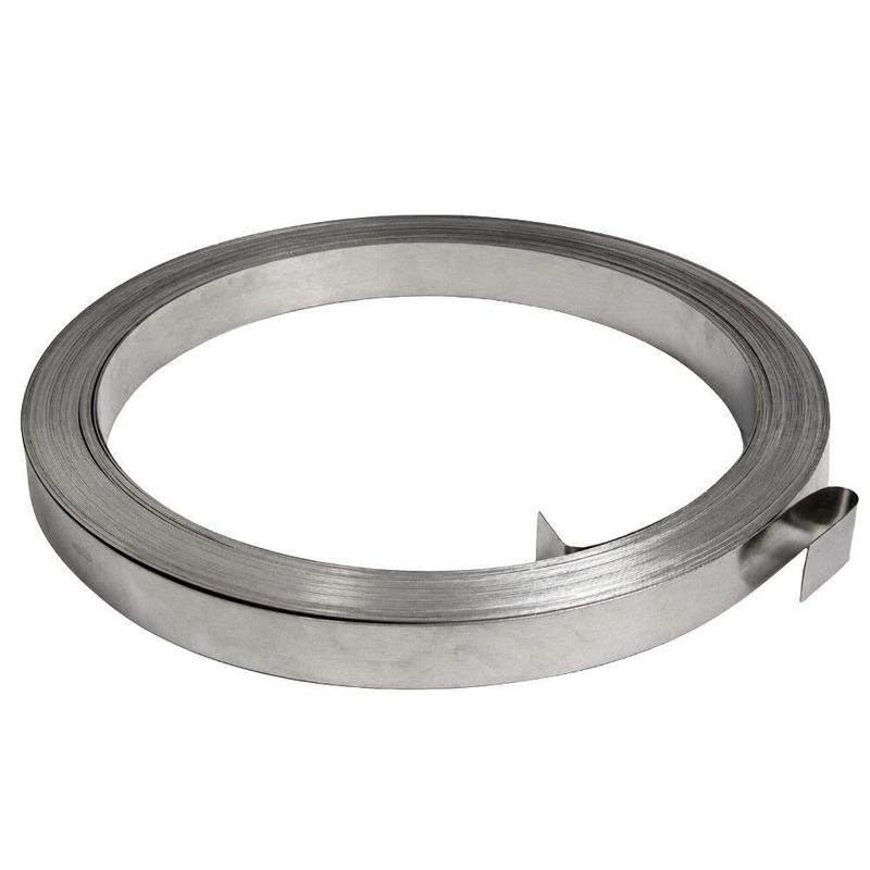 Fita de Aço Inox 430 0,5mm x 19mm 3/4 Rolo com 25,0 Metros