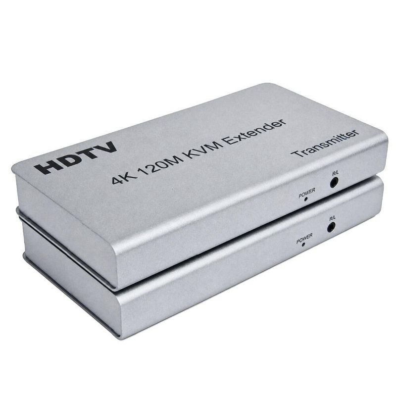 Extensor HDMI KVM 4K Via Cabo de Rede CAT5e/CAT6 até 120 Metros