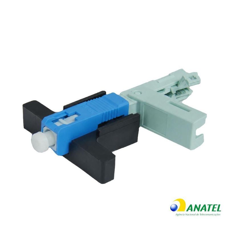 Conector Óptico SC/UPC com Trava e Click 3 Posições