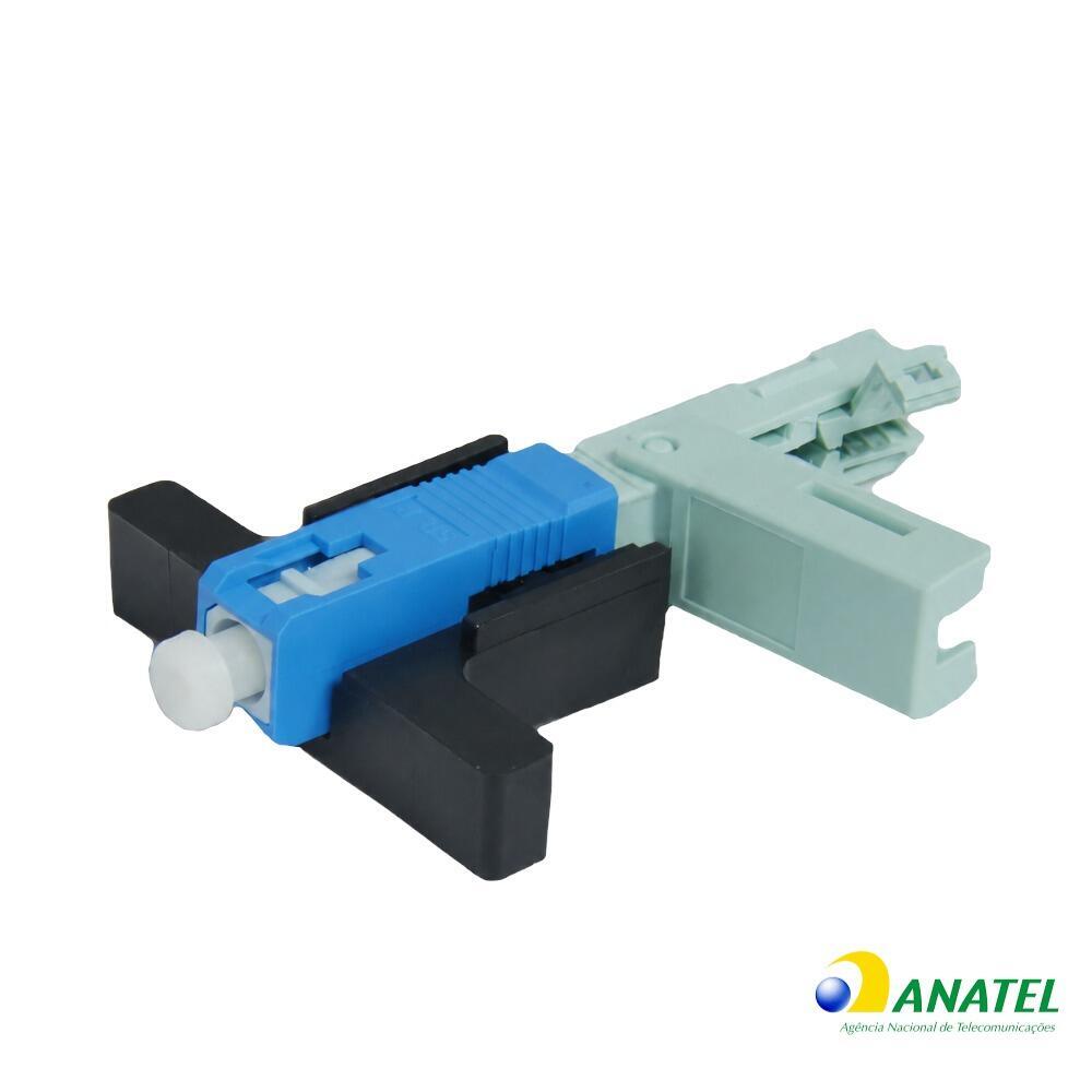 Conector Óptico SC/UPC com Trava e Click 3 Posições