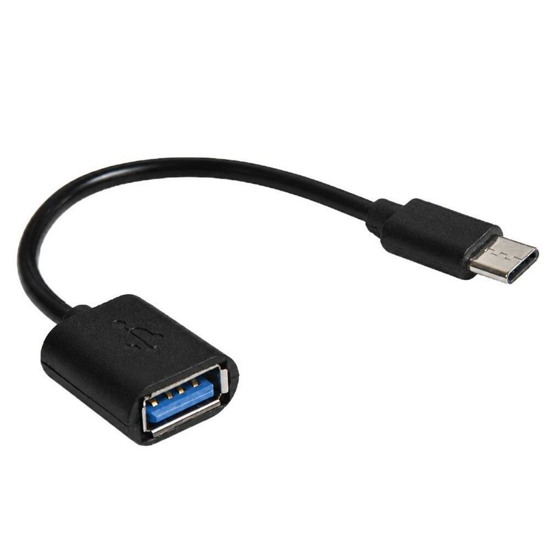 Cabo Adaptador Tipo-C para USB 3.0 Fêmea OTG