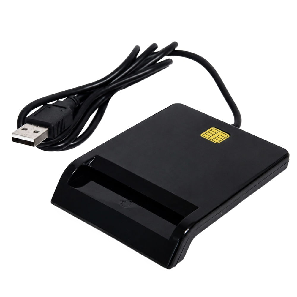 Leitor de Cartão Smart Card Reader USB 2.0 Leitor e Gravador de Smart Card Certificado Digital USB 2.0