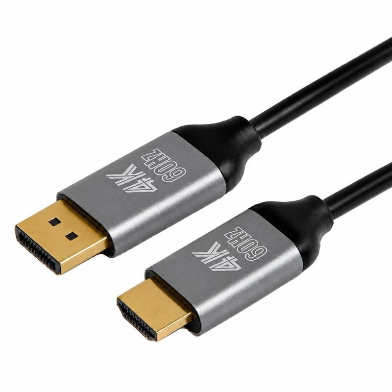 Cabo DisplayPort x HDMI 4K Metal 3,0 Metros