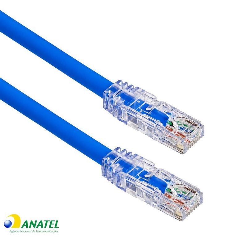 Patch Cord Cat6 U/UTP CM Panduit Azul 2,43 Metros