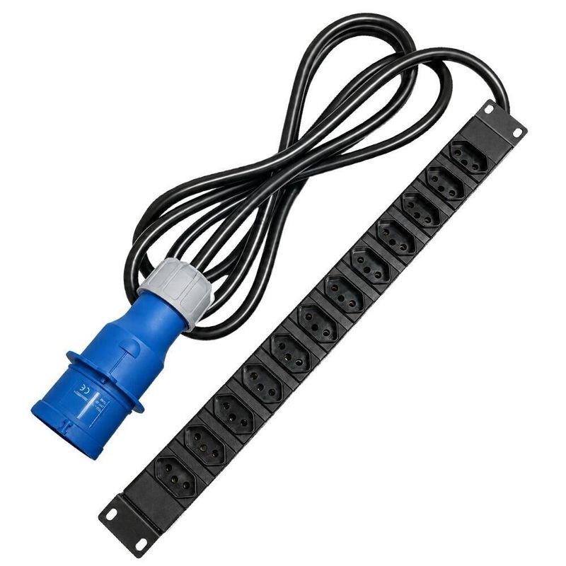 Régua/Calha Rack 19" com 12 Tomadas 20A