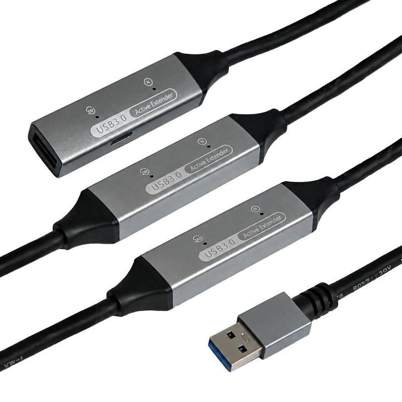 Cabo Extensor USB 3.0 AM x AF Amplificado 20,0 Metros