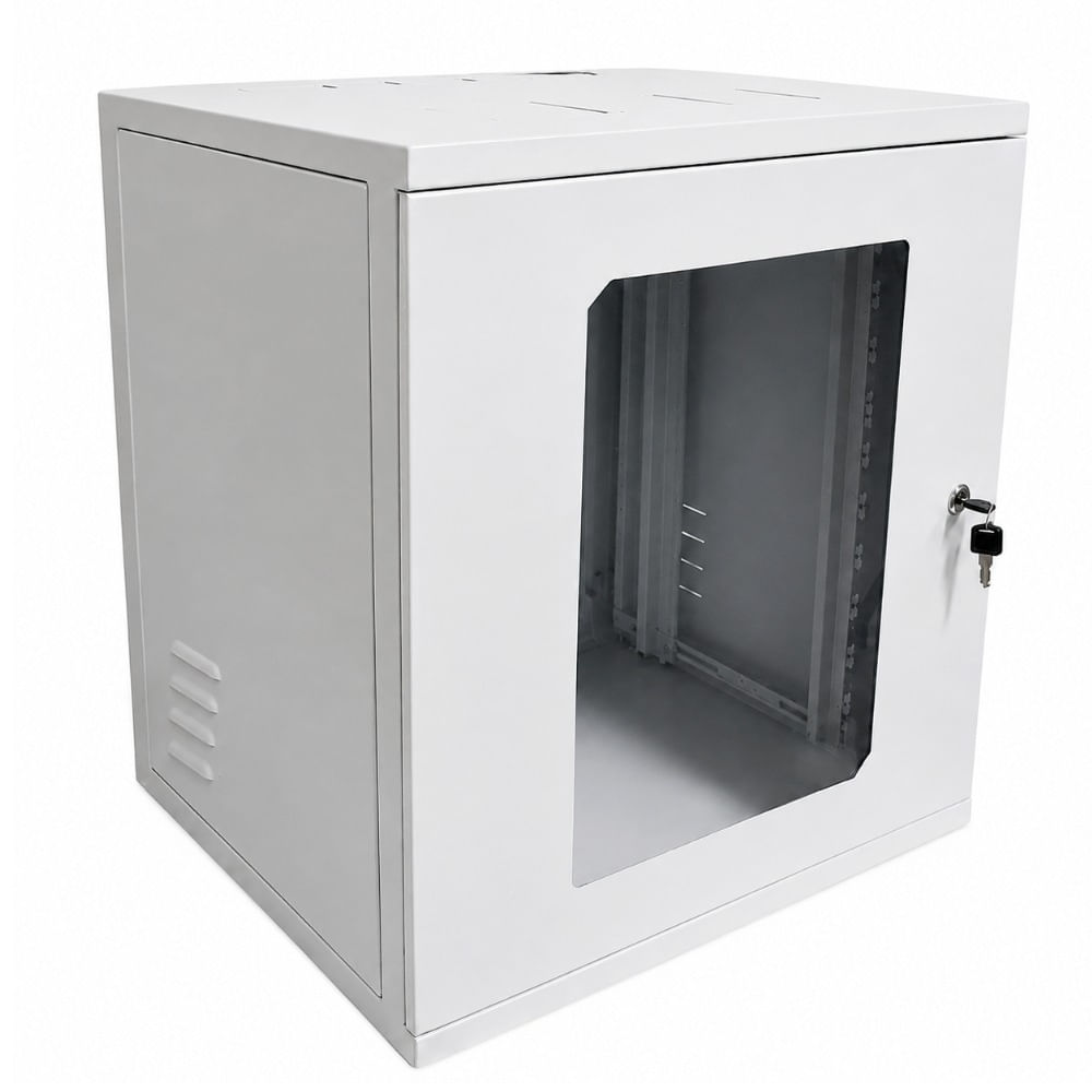 Mini Rack de Parede 10Us 19" x 470mm Branco