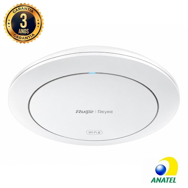 Access Point de Teto Gigabit Wi-fi 6 AX3000 RG-RAP2266-V2 Ruijie/Reyee