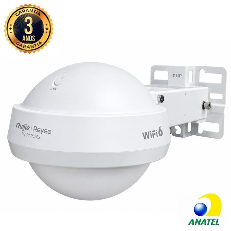 Access Point Gigabit Outdoor IP68 Wi-fi 6 AX3000 RG-RAP6262 Ruijie/Reyee