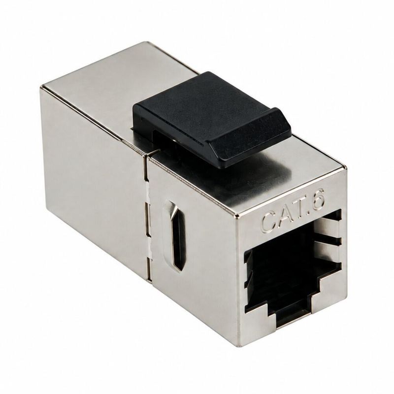 Emenda Keystone RJ45 CAT6 8 x 8 Blindado Metal